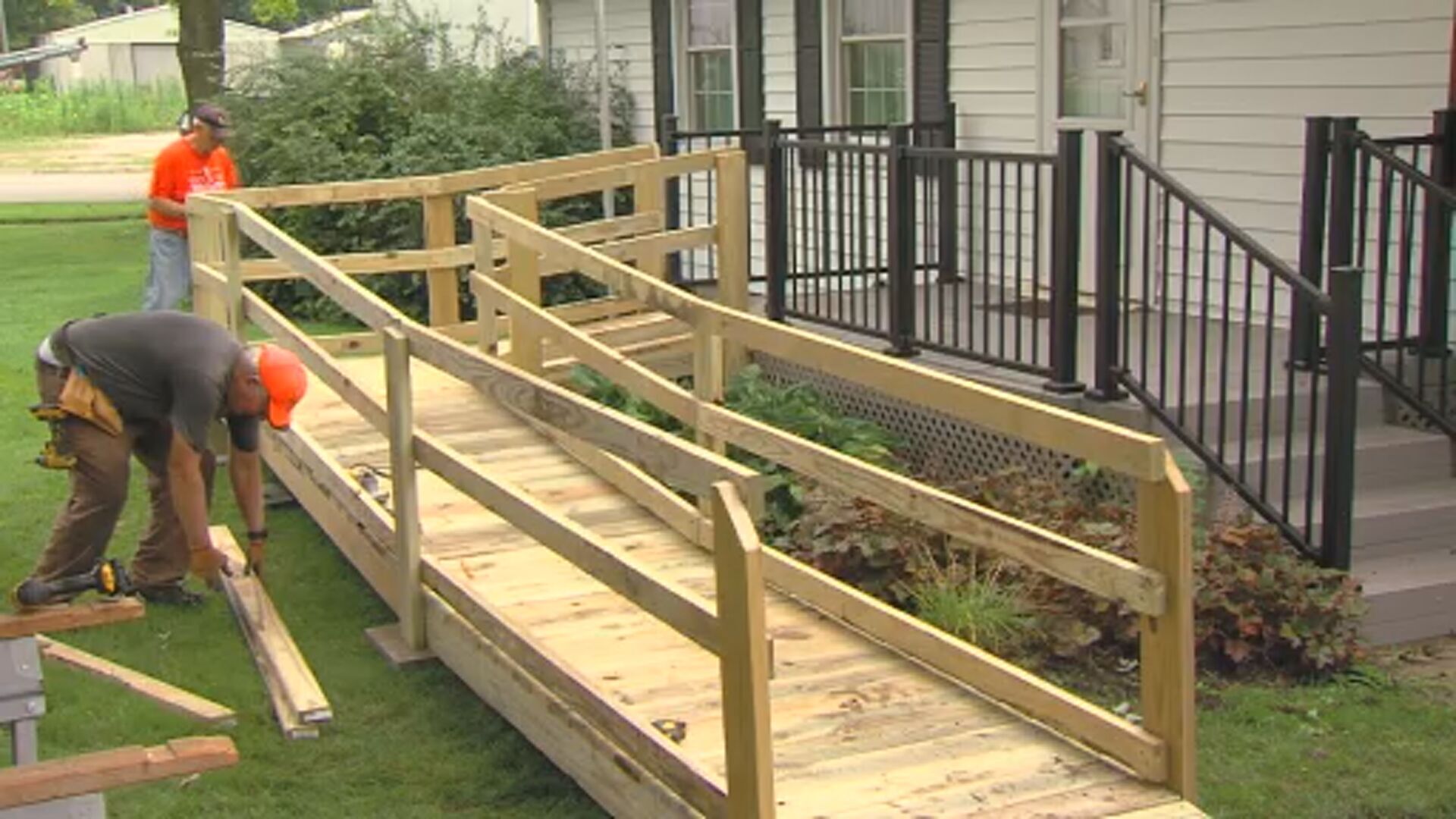 Volunteers build mobility ramps in Piatt County